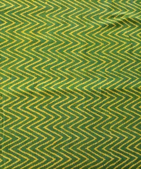 2.5 m Green yellow handspun handwoven cotton dabu print kurta material