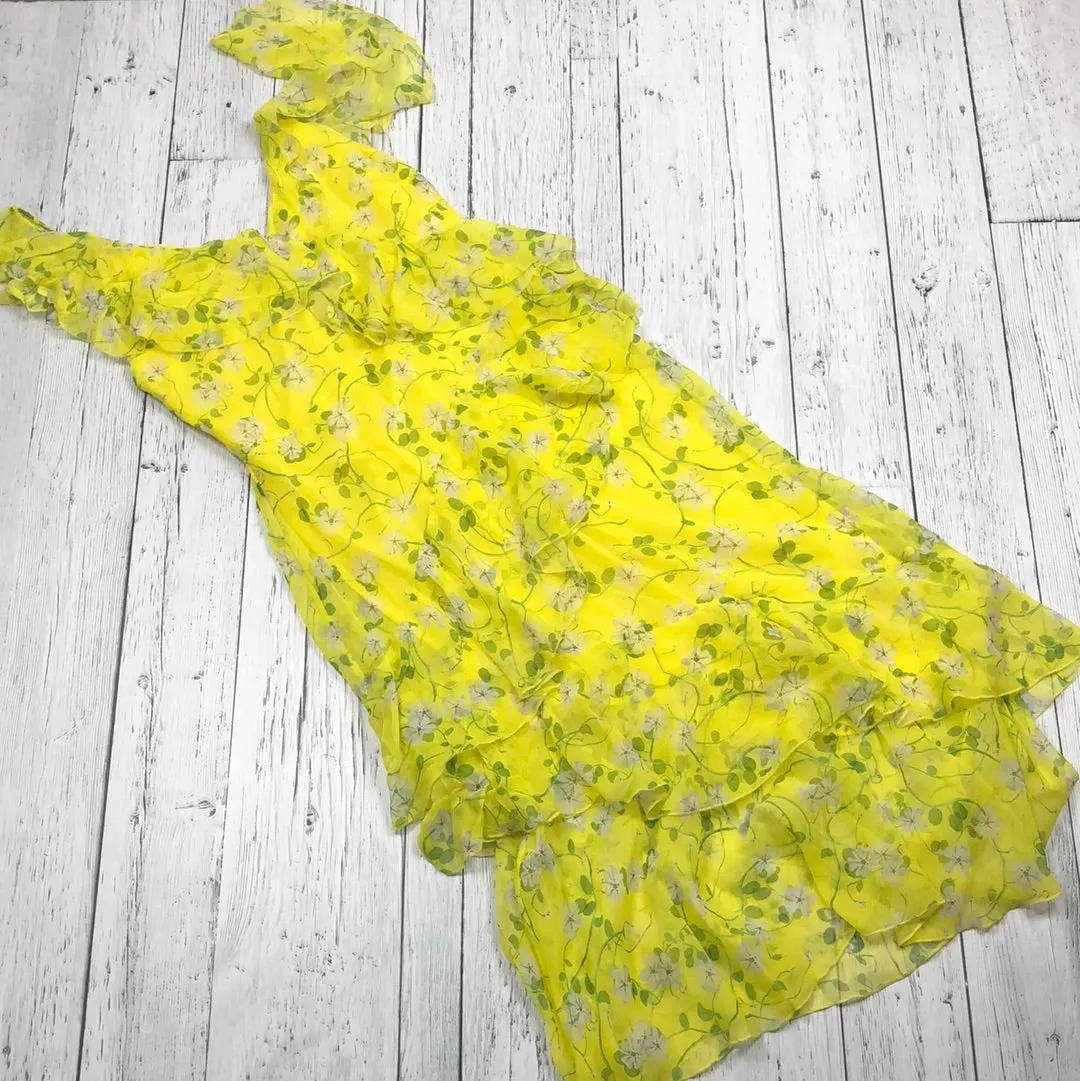 Alice   Olivia yellow floral dress - Hers S/4