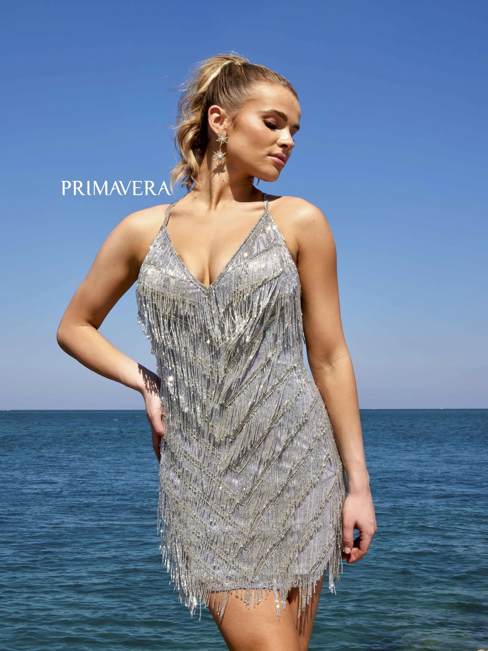 Avril | Beaded Fringe Dress | Primavera 4019