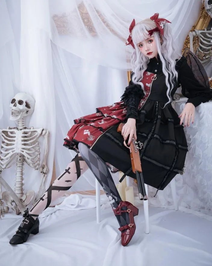 Bird Cage Skull Lolita Dress