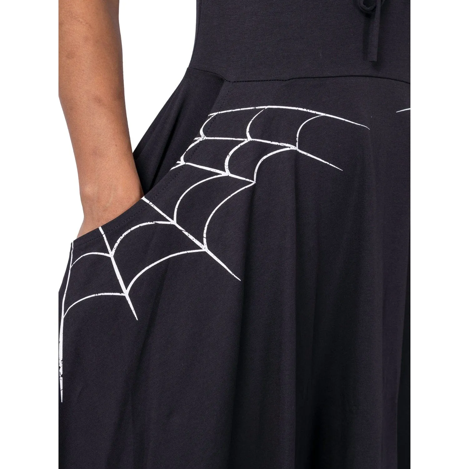 BLACK WIDOW DRESS - BLACK