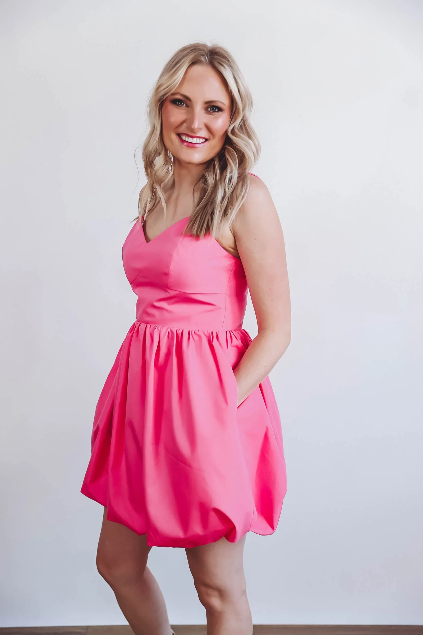 Camille Mini Dress-Pink