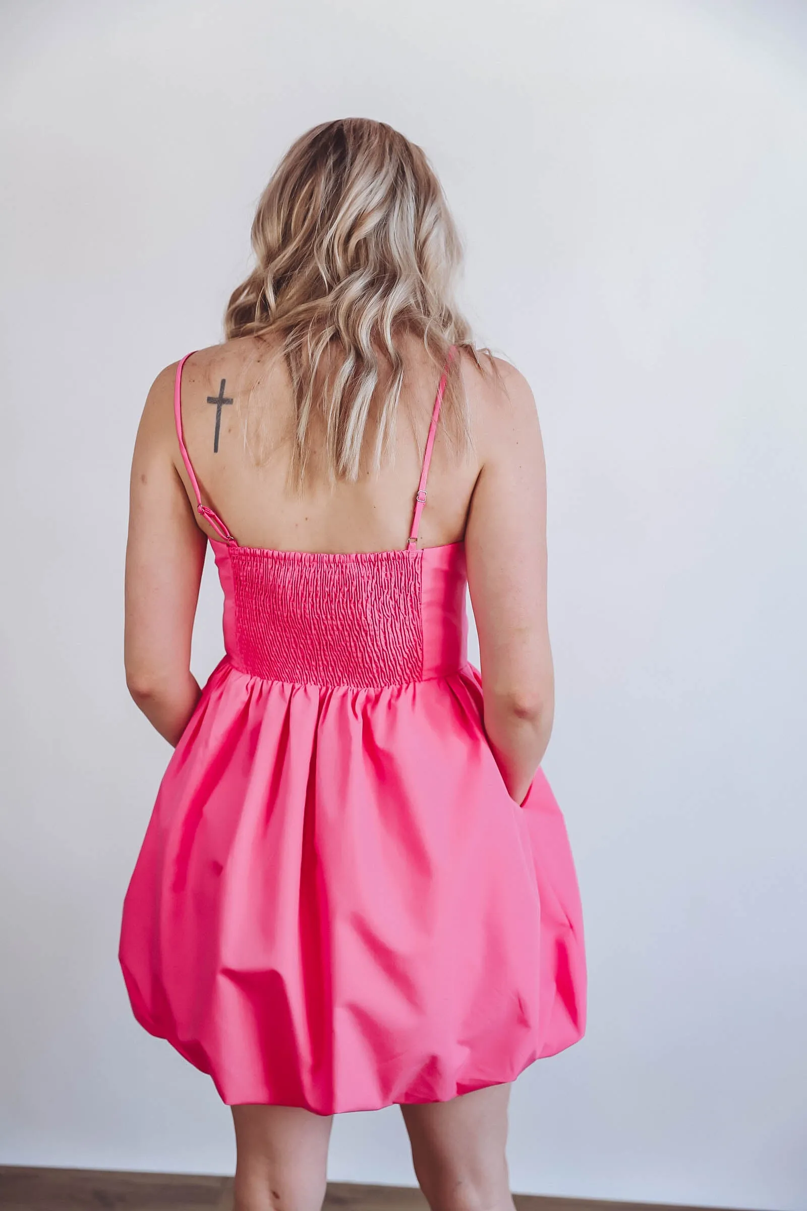 Camille Mini Dress-Pink