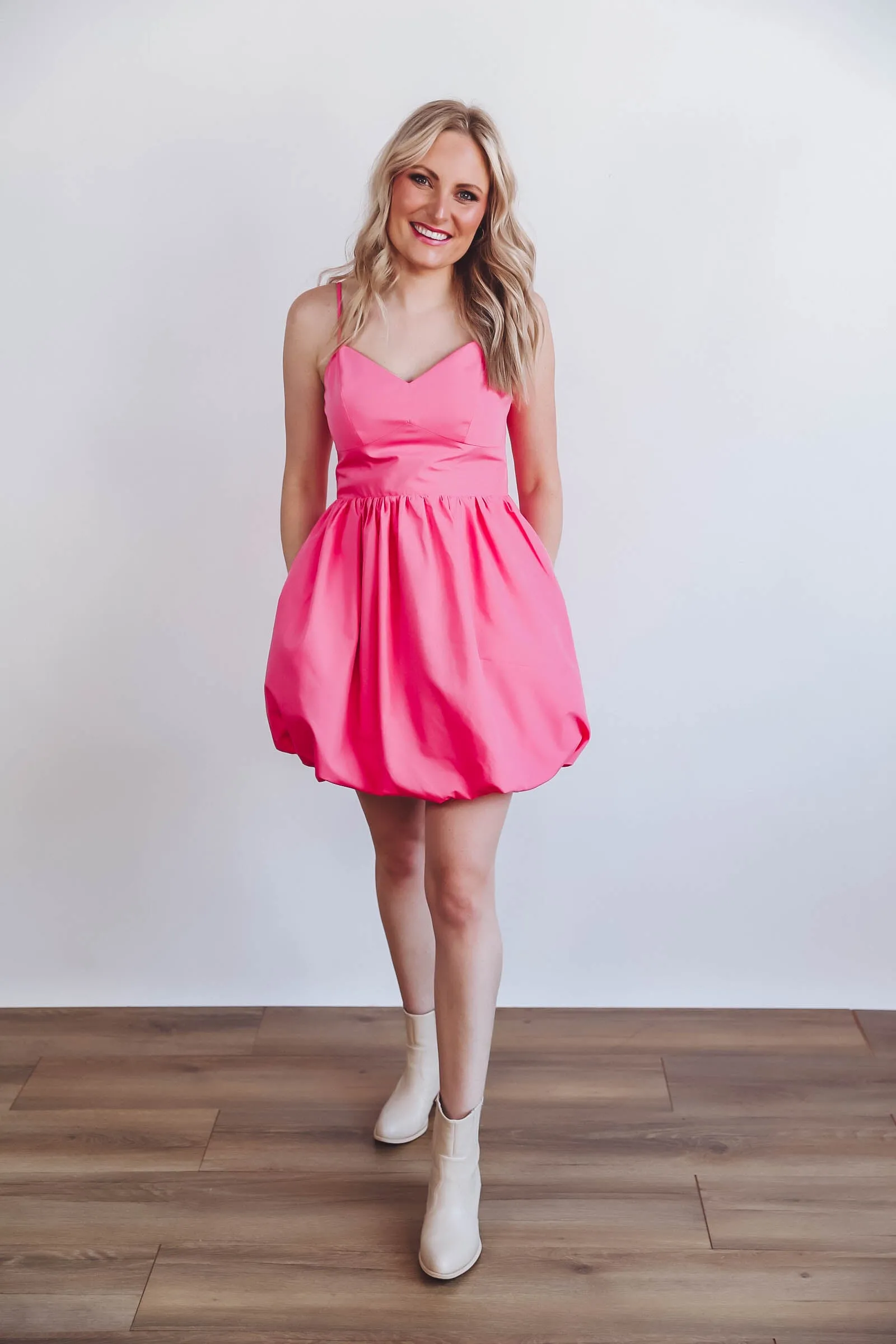 Camille Mini Dress-Pink