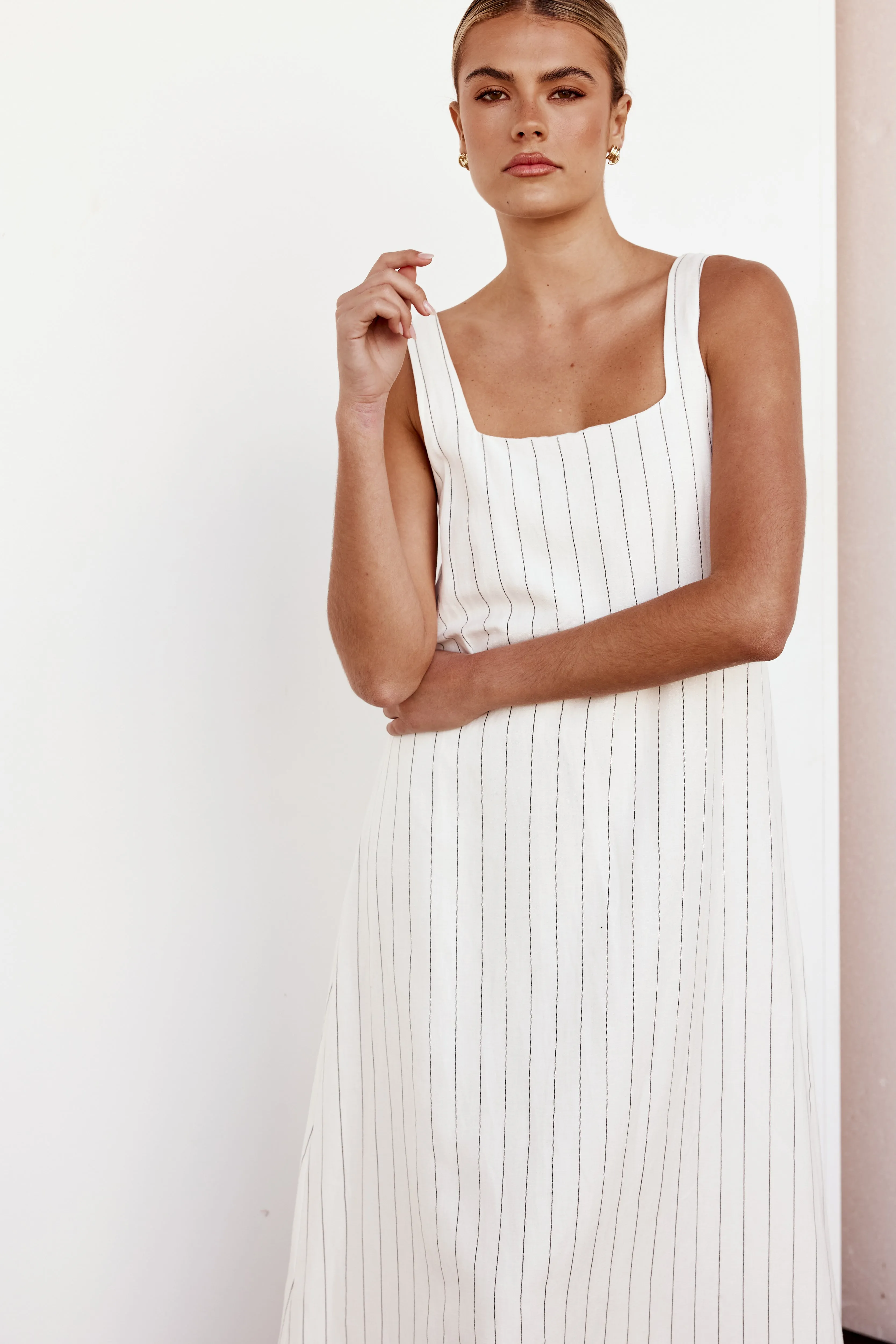 Cannes Maxi Dress (White)