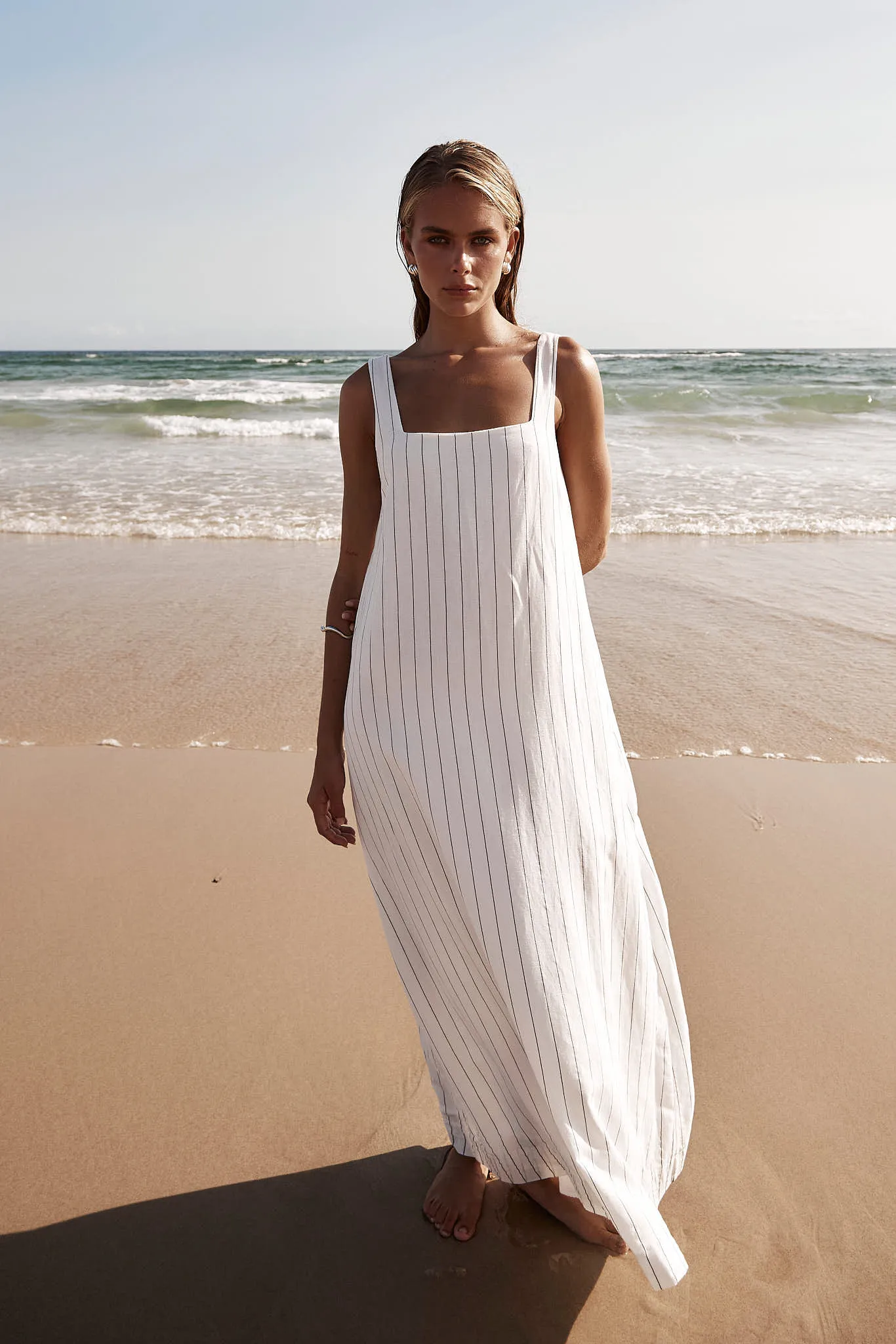 Cannes Maxi Dress (White)