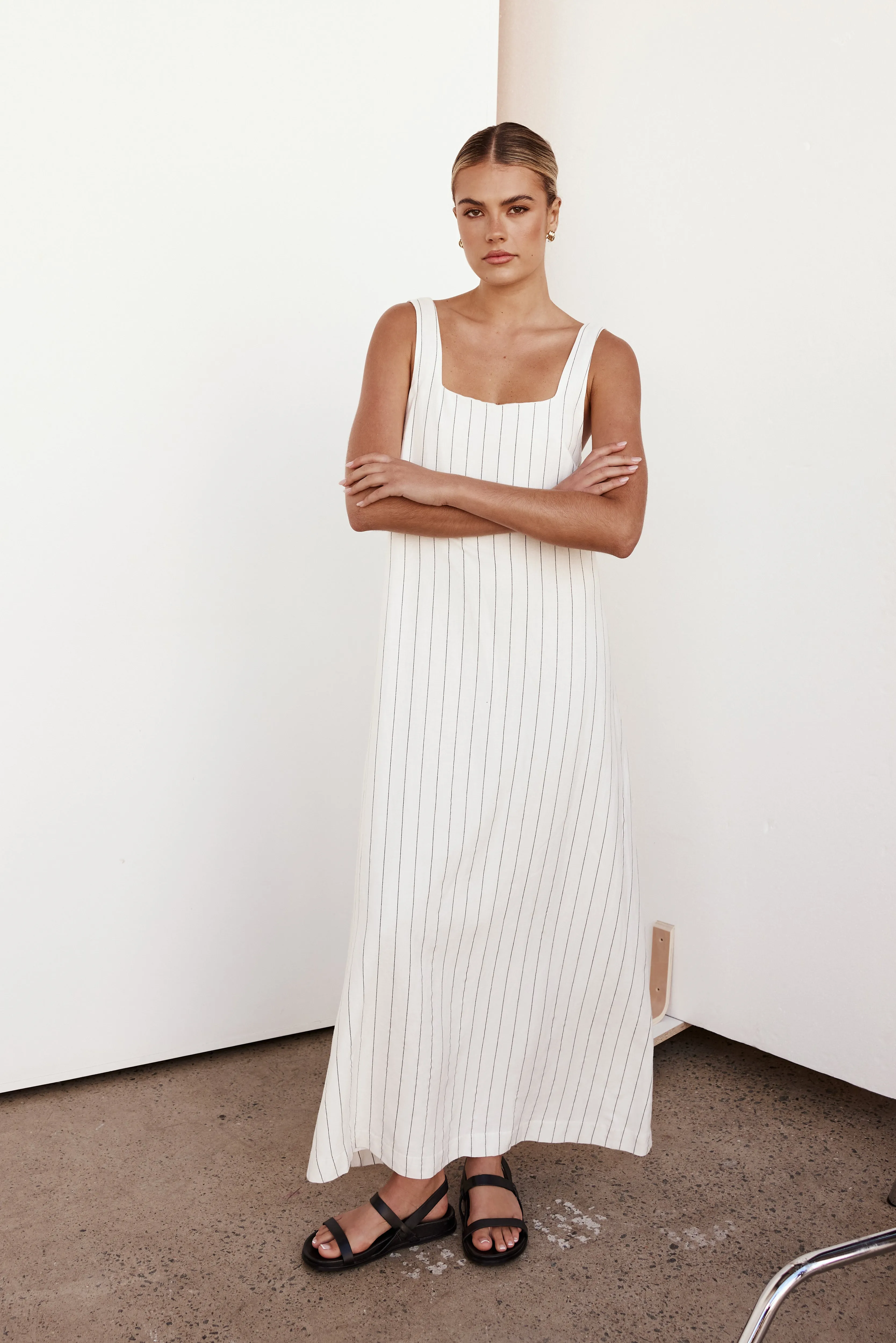 Cannes Maxi Dress (White)