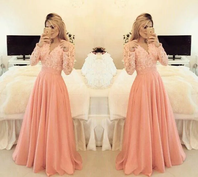 Charming Prom Dress Long Sleeve Prom Dress Formal Elegant Prom Dresses