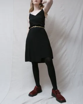 CLOSED CAPTION Black Slip SAMPLE Dress (S/M)