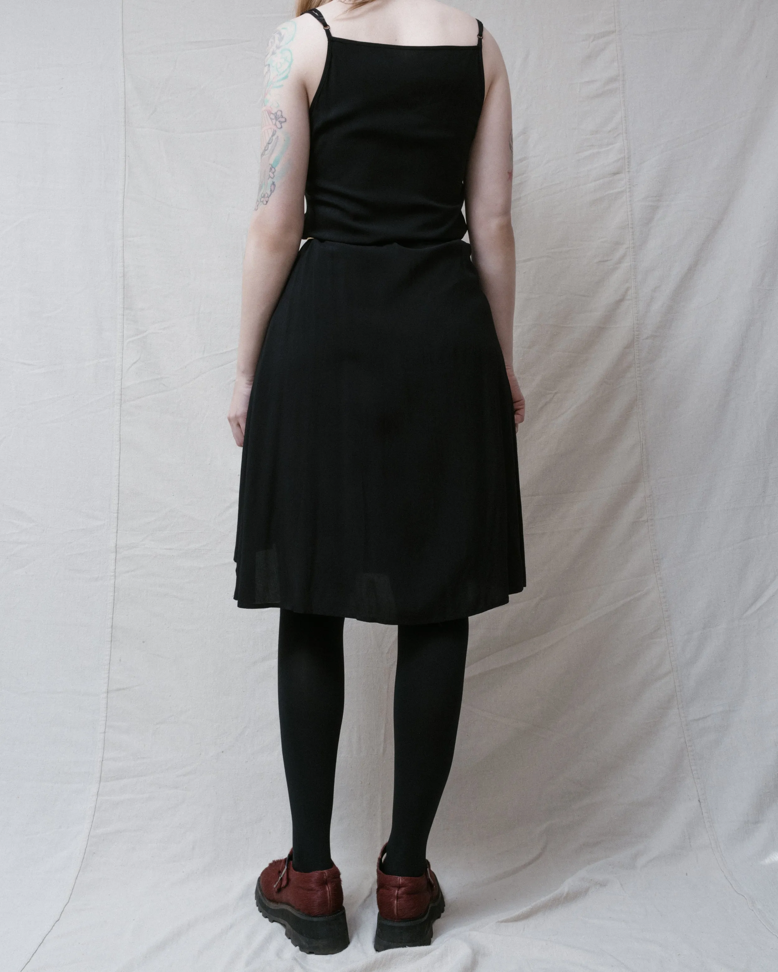 CLOSED CAPTION Black Slip SAMPLE Dress (S/M)