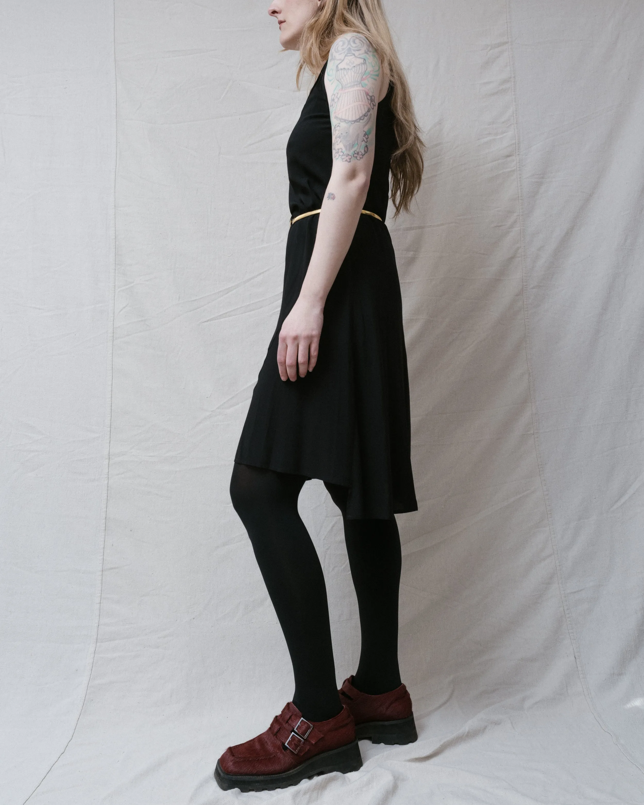 CLOSED CAPTION Black Slip SAMPLE Dress (S/M)