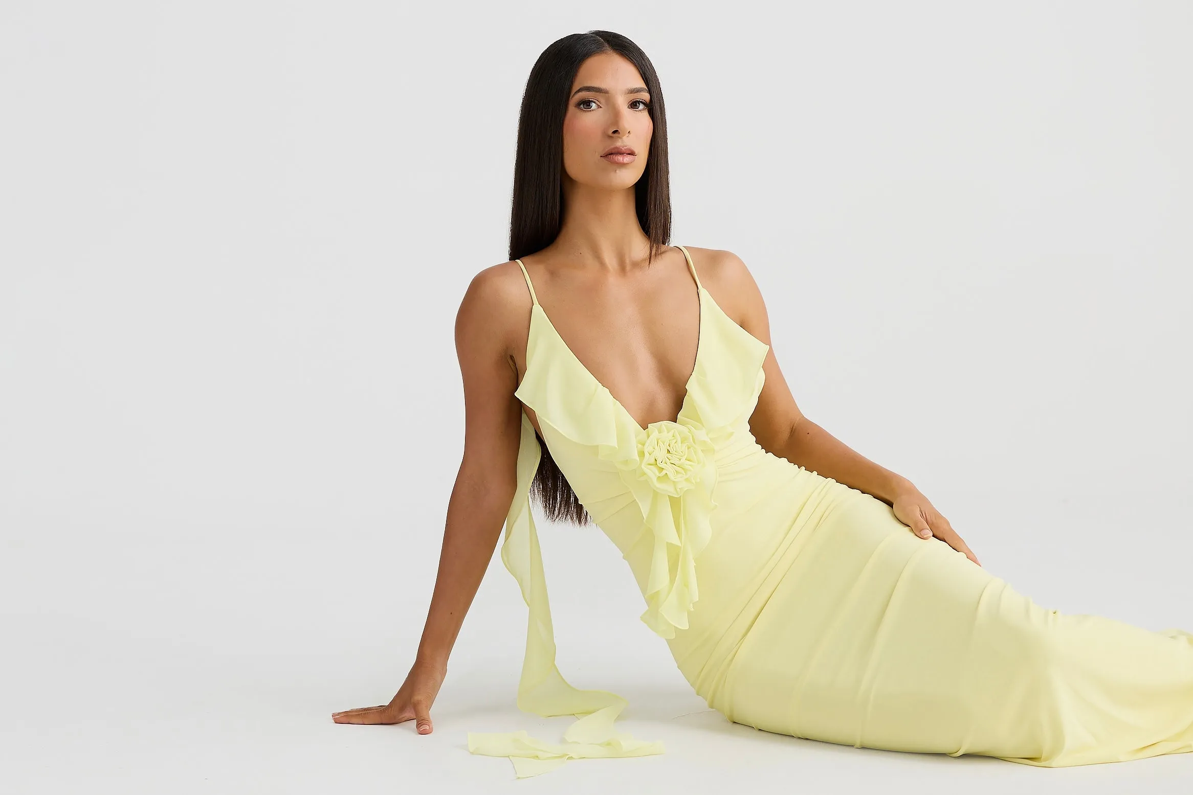 Daniela Dress in Butter Yellow: Elegant and Vibrant