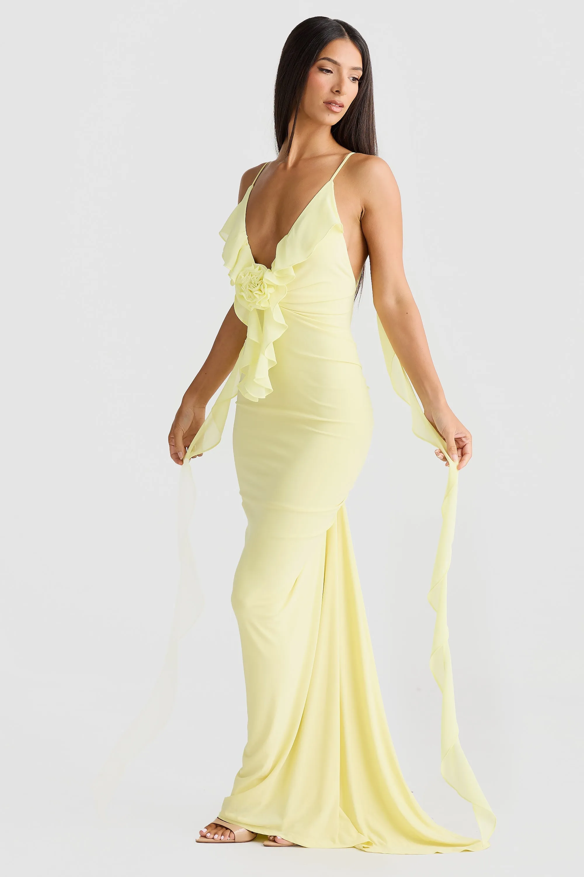 Daniela Dress in Butter Yellow: Elegant and Vibrant