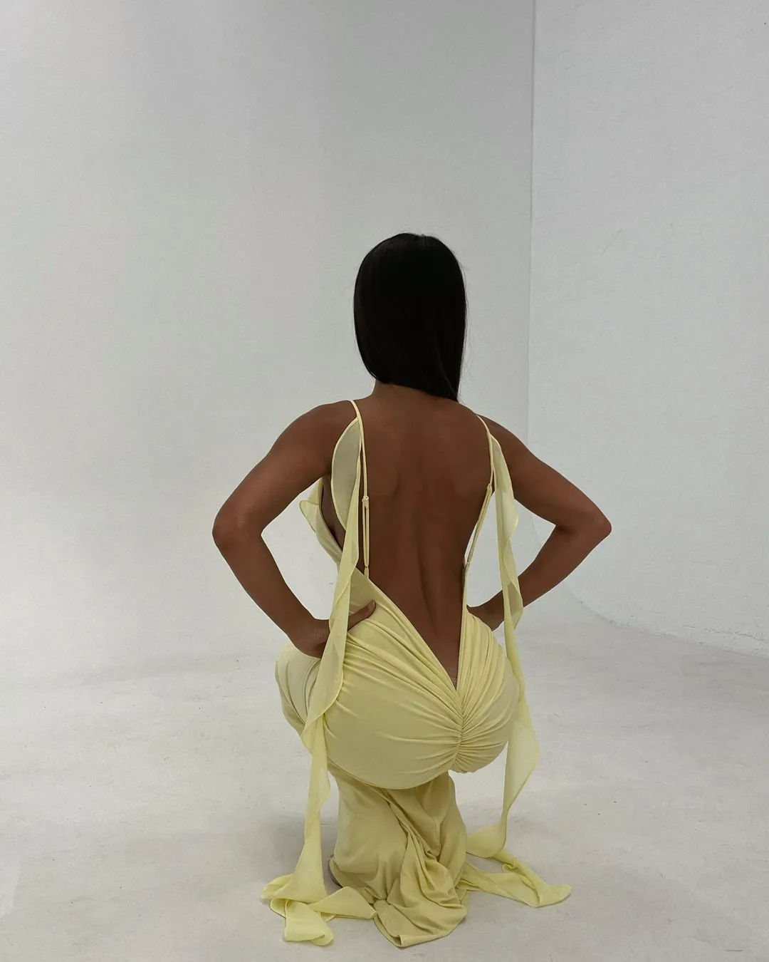 Daniela Dress in Butter Yellow: Elegant and Vibrant