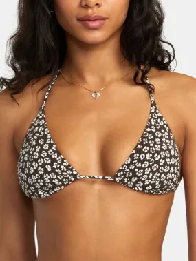 Ditz Halter Triangle Bikini Top