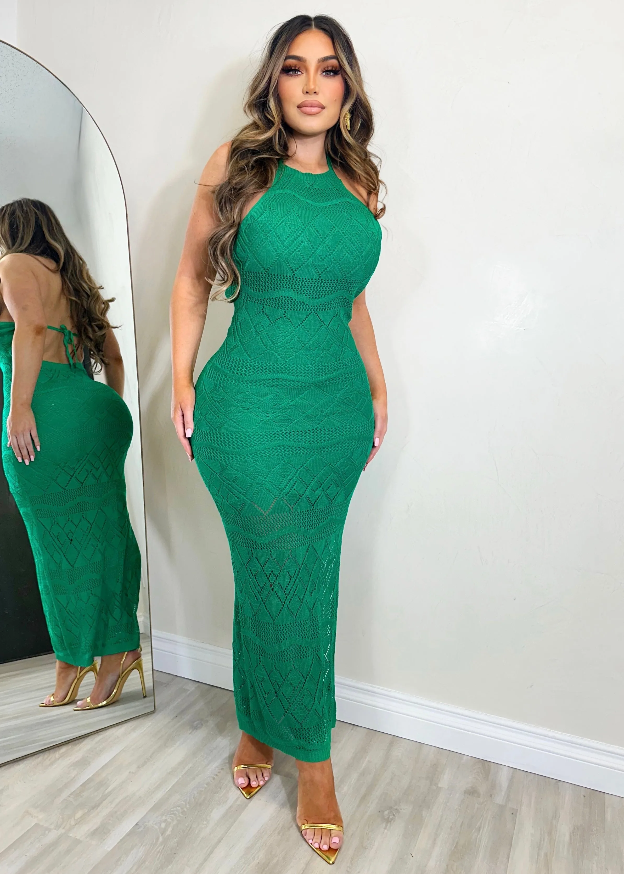 Dorian Dress Green