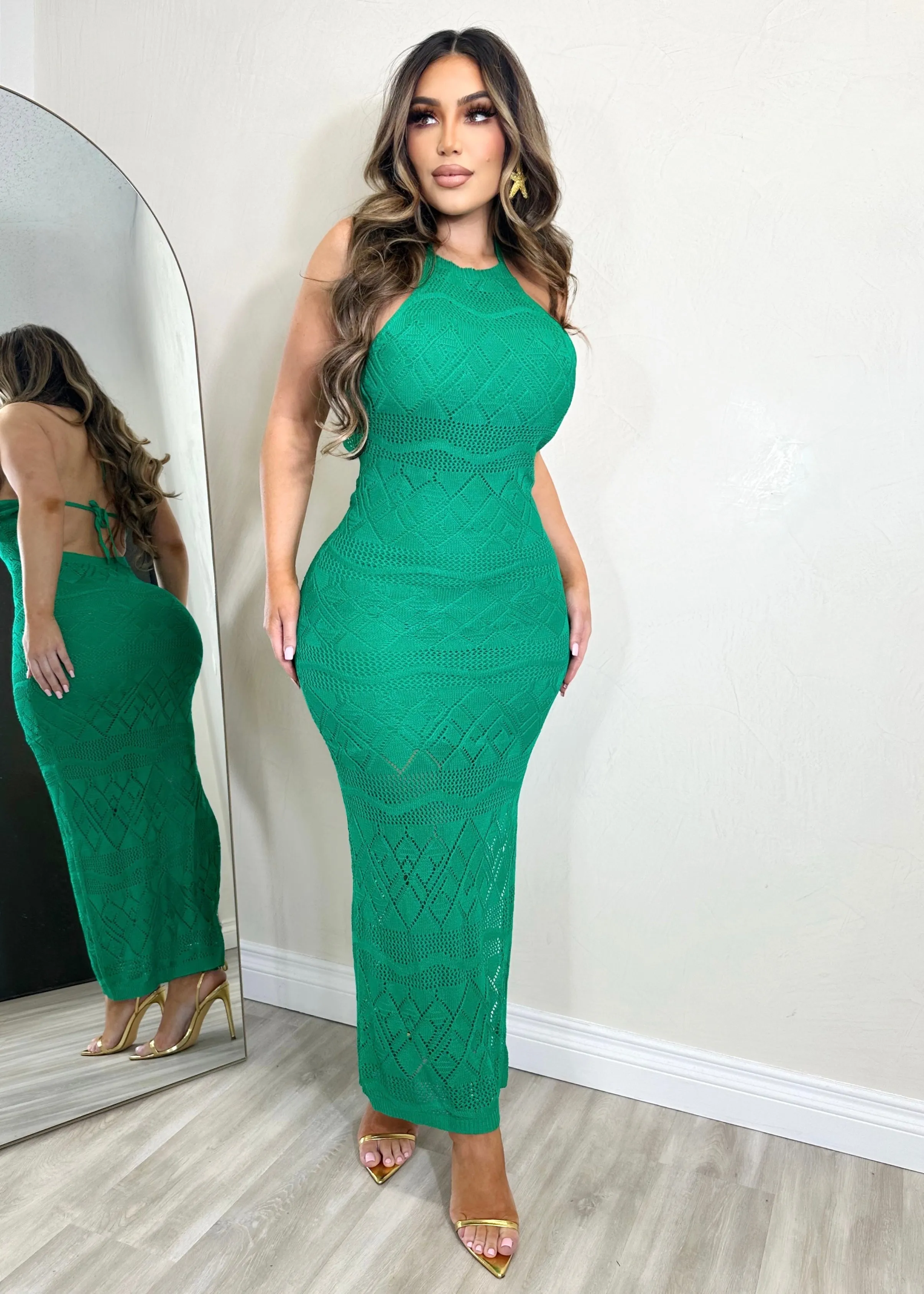 Dorian Dress Green