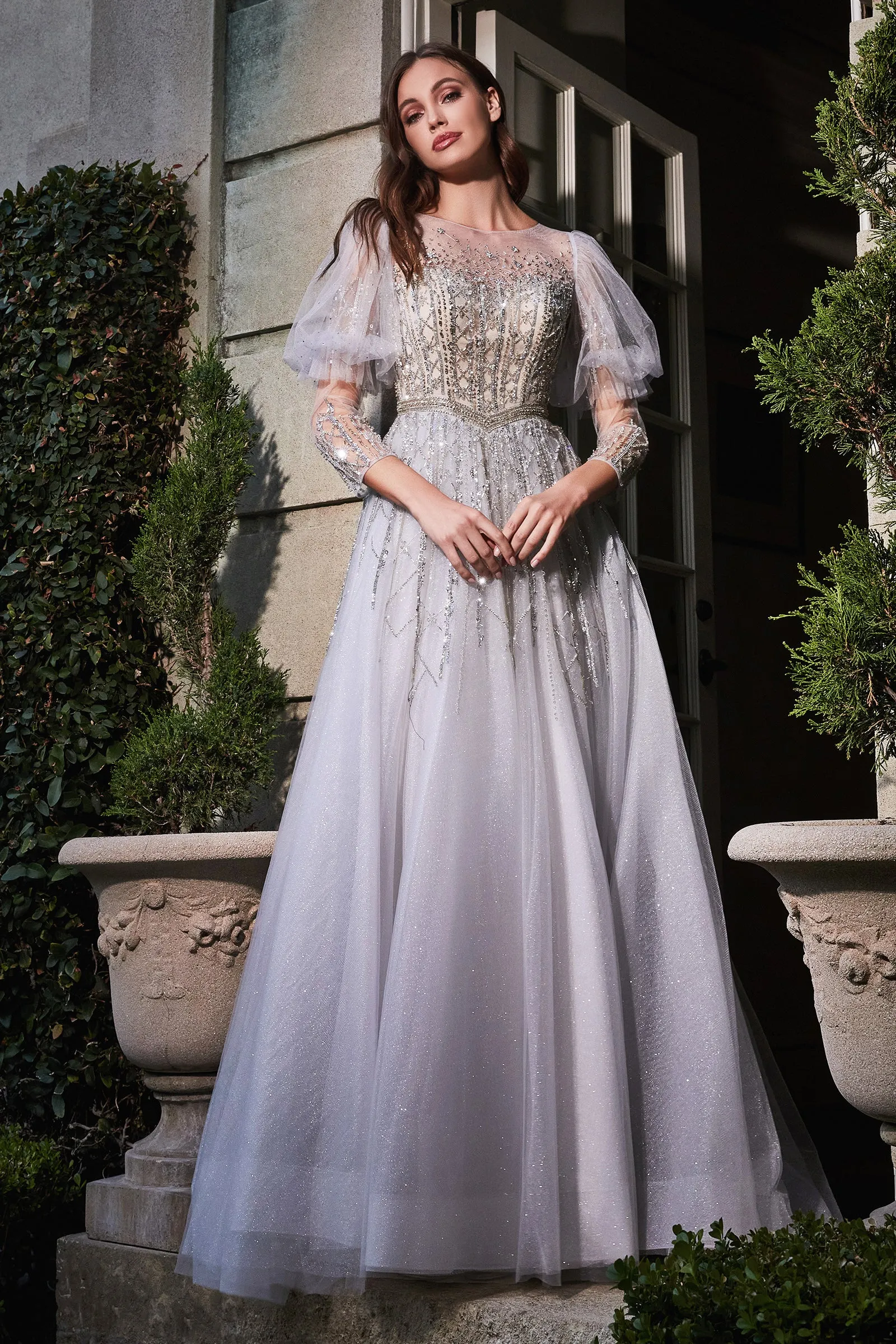 Enchanting | Puff Sleeve Ball Gown | LaDivine B707