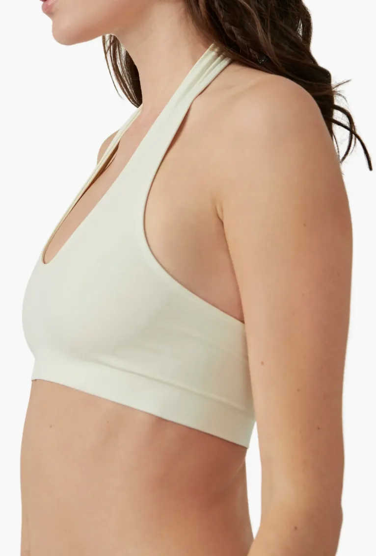 Essential U Neck Halter Bra Top - 2 Colours