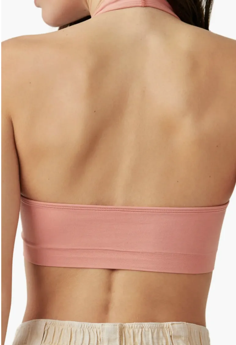 Essential U Neck Halter Bra Top - 2 Colours