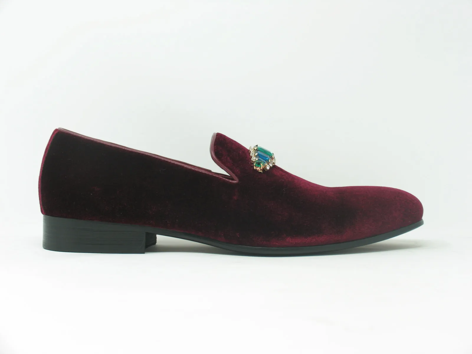 Formal Velvet Loafer with studs