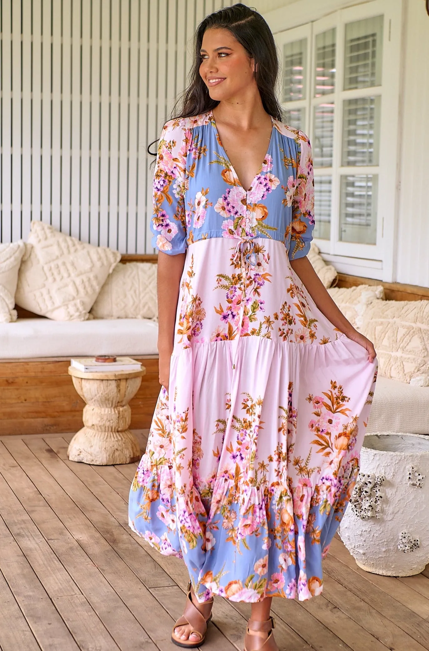 Georgie Maxi - Pink/Blue