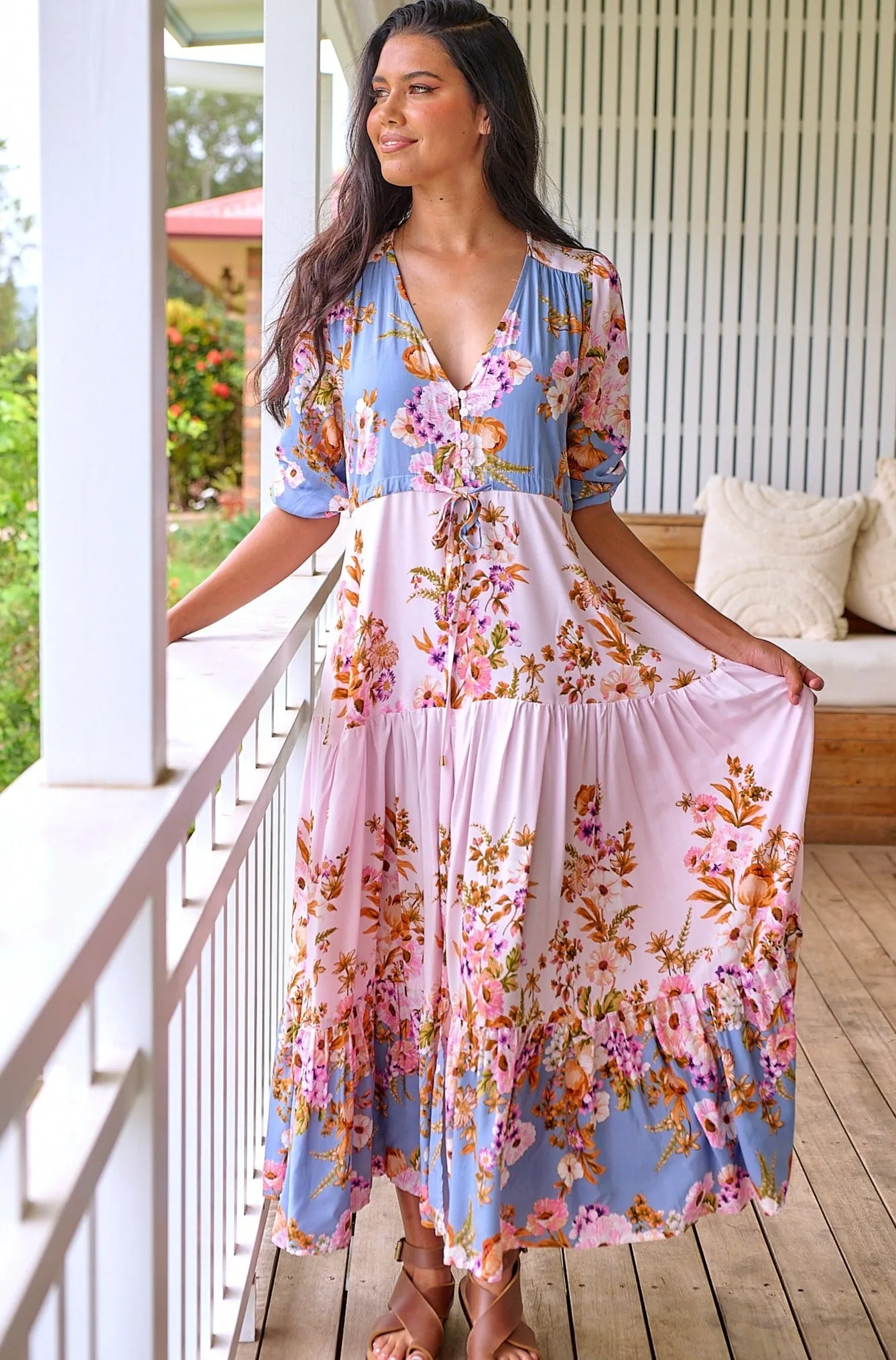 Georgie Maxi - Pink/Blue