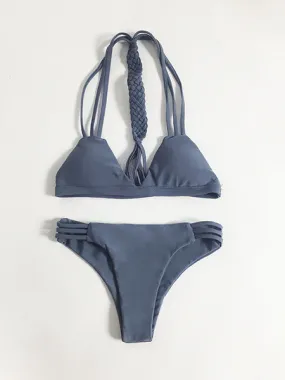 Good Tie Cutout Bikini Set