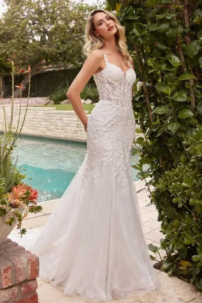 Graceful Entrance | Lace Mermaid Wedding Dress | LaDivine CDS432W