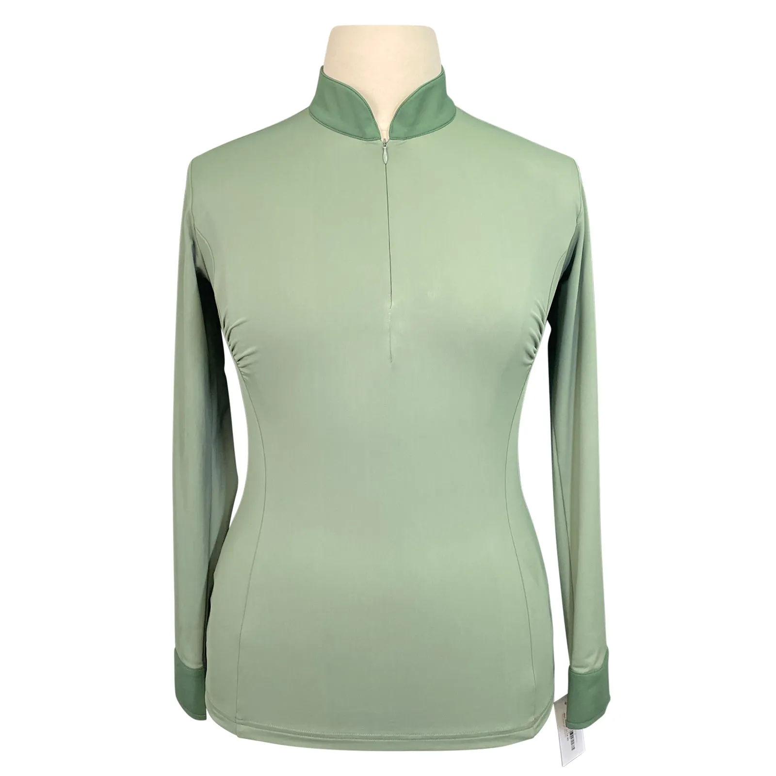 Halter Ego 'Roxana' Riding Shirt  in Sage/Hunter - Women's XL