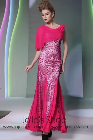 Hot Pink Formal Prom Evening Dress DQ830957