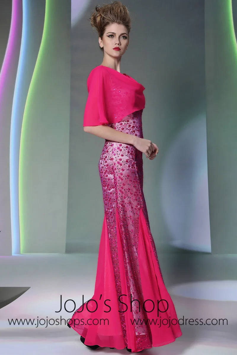 Hot Pink Formal Prom Evening Dress DQ830957