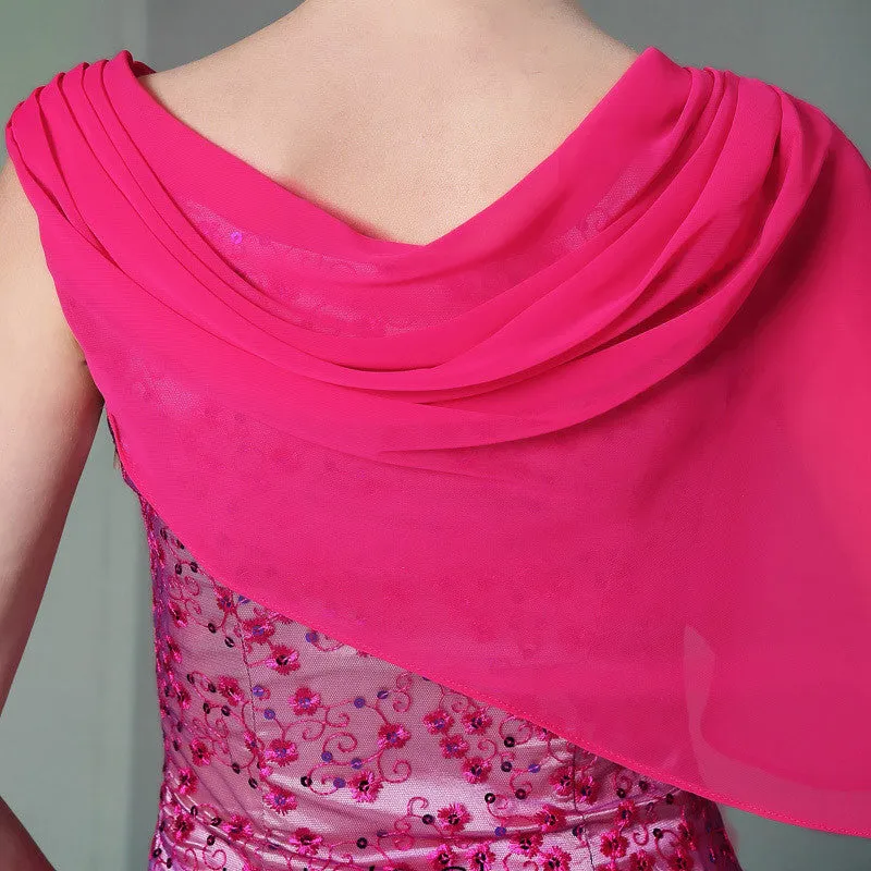 Hot Pink Formal Prom Evening Dress DQ830957