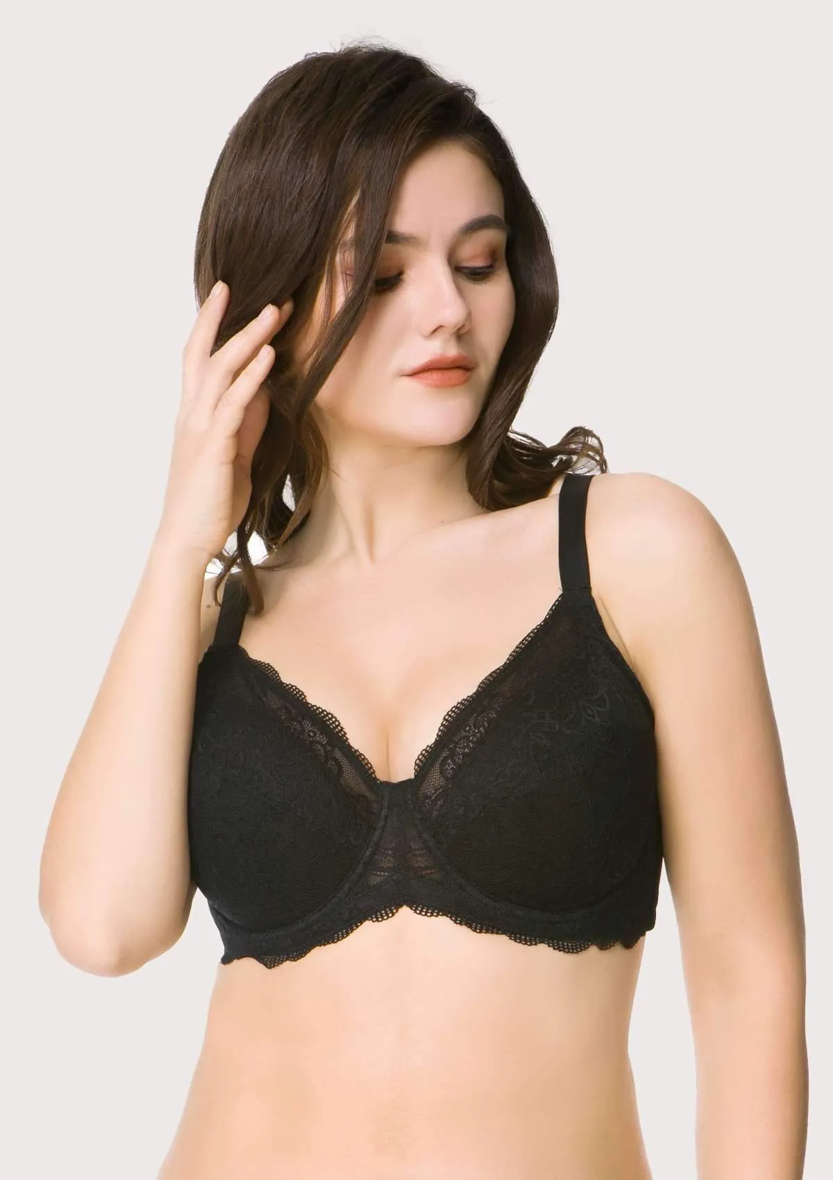 HSIA Padded Full Figure Lace Bra