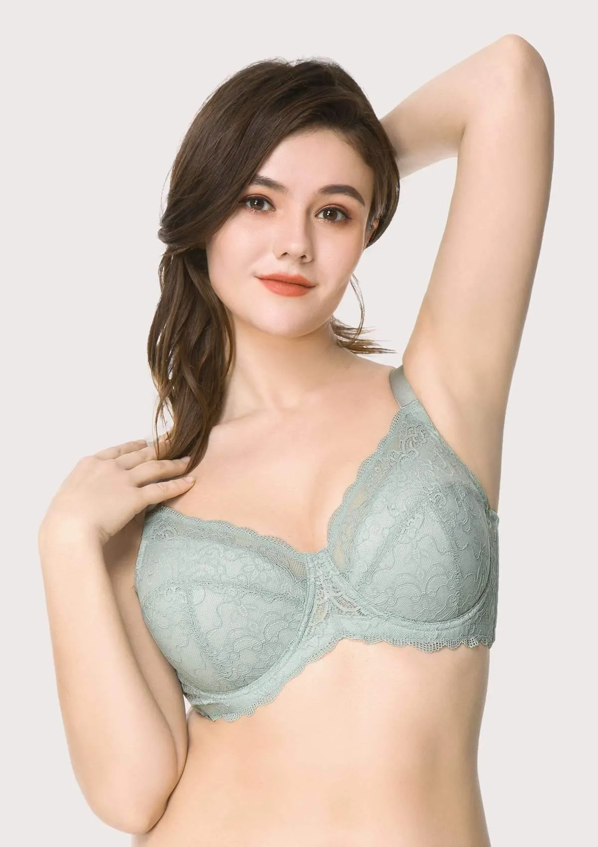 HSIA Padded Full Figure Lace Bra