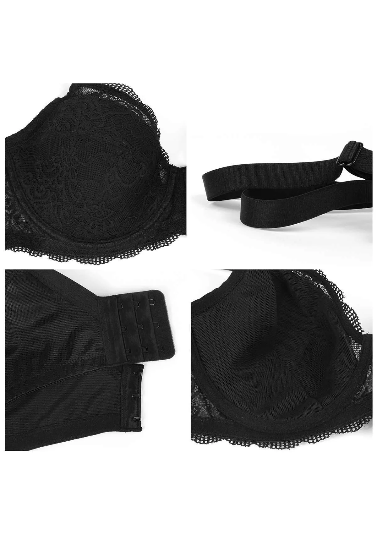 HSIA Padded Full Figure Lace Bra