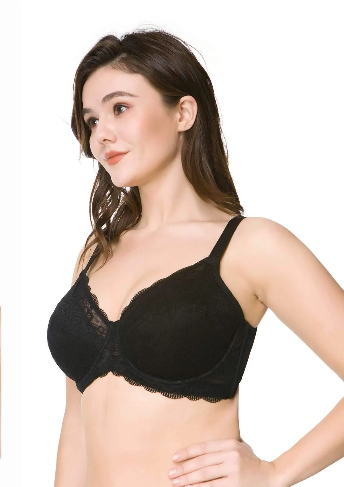 HSIA Padded Full Figure Lace Bra