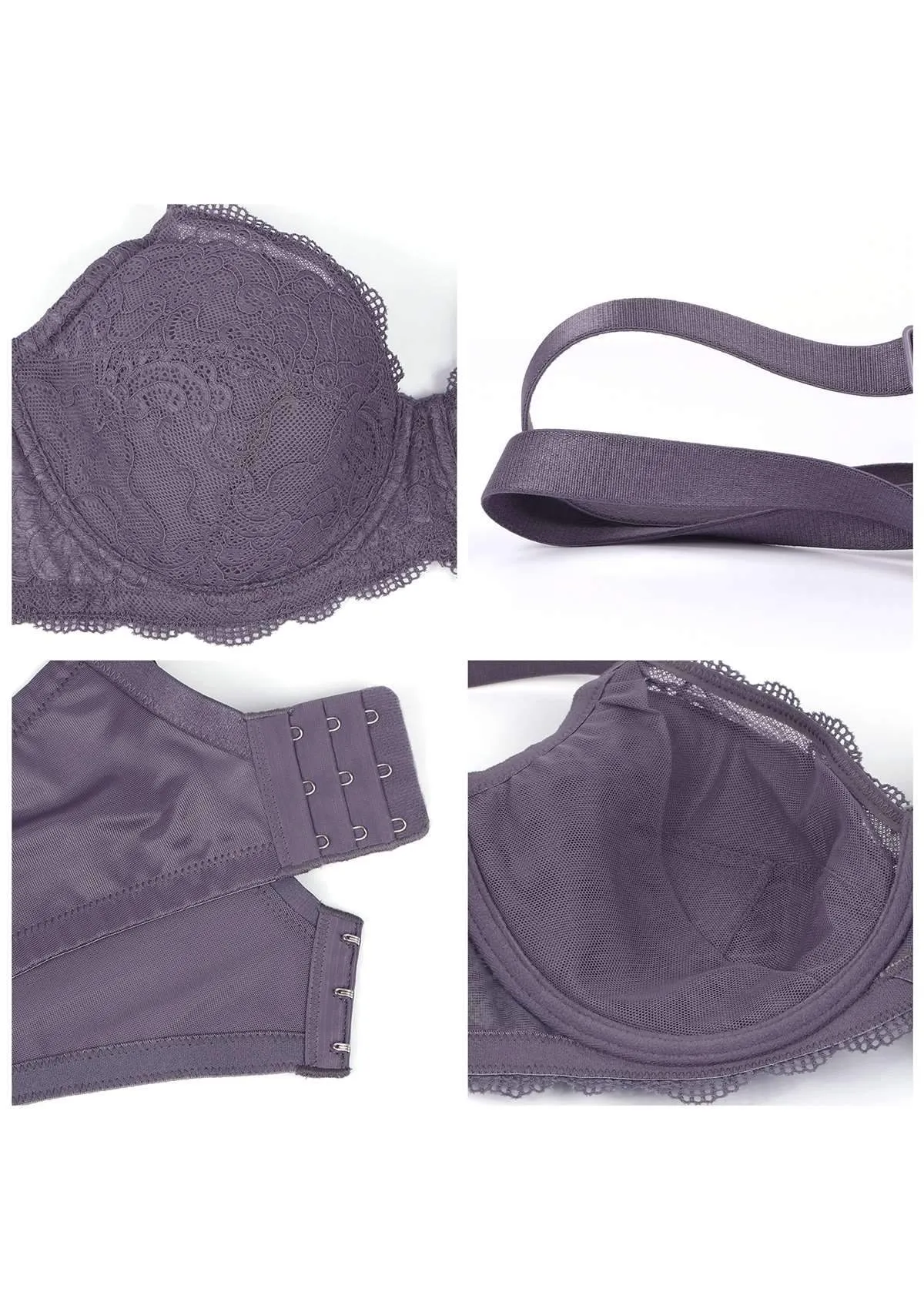 HSIA Padded Full Figure Lace Bra