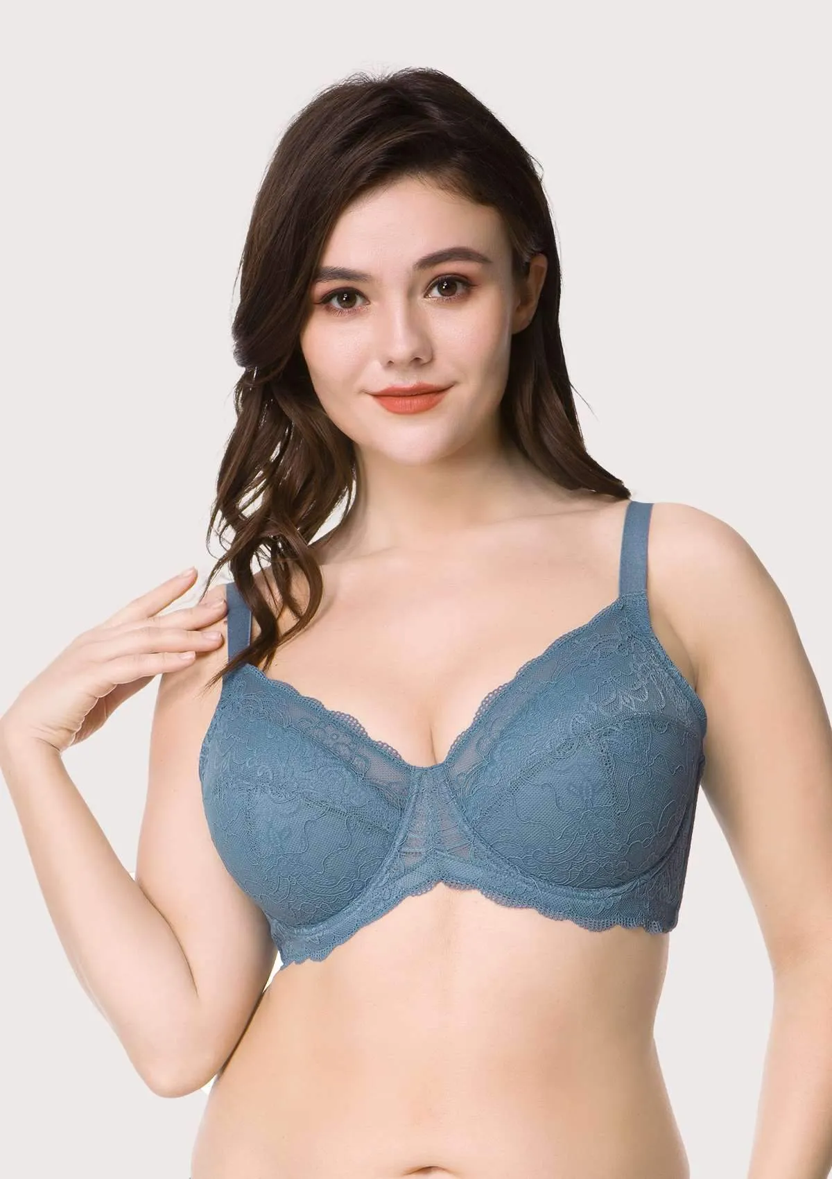 HSIA Padded Full Figure Lace Bra