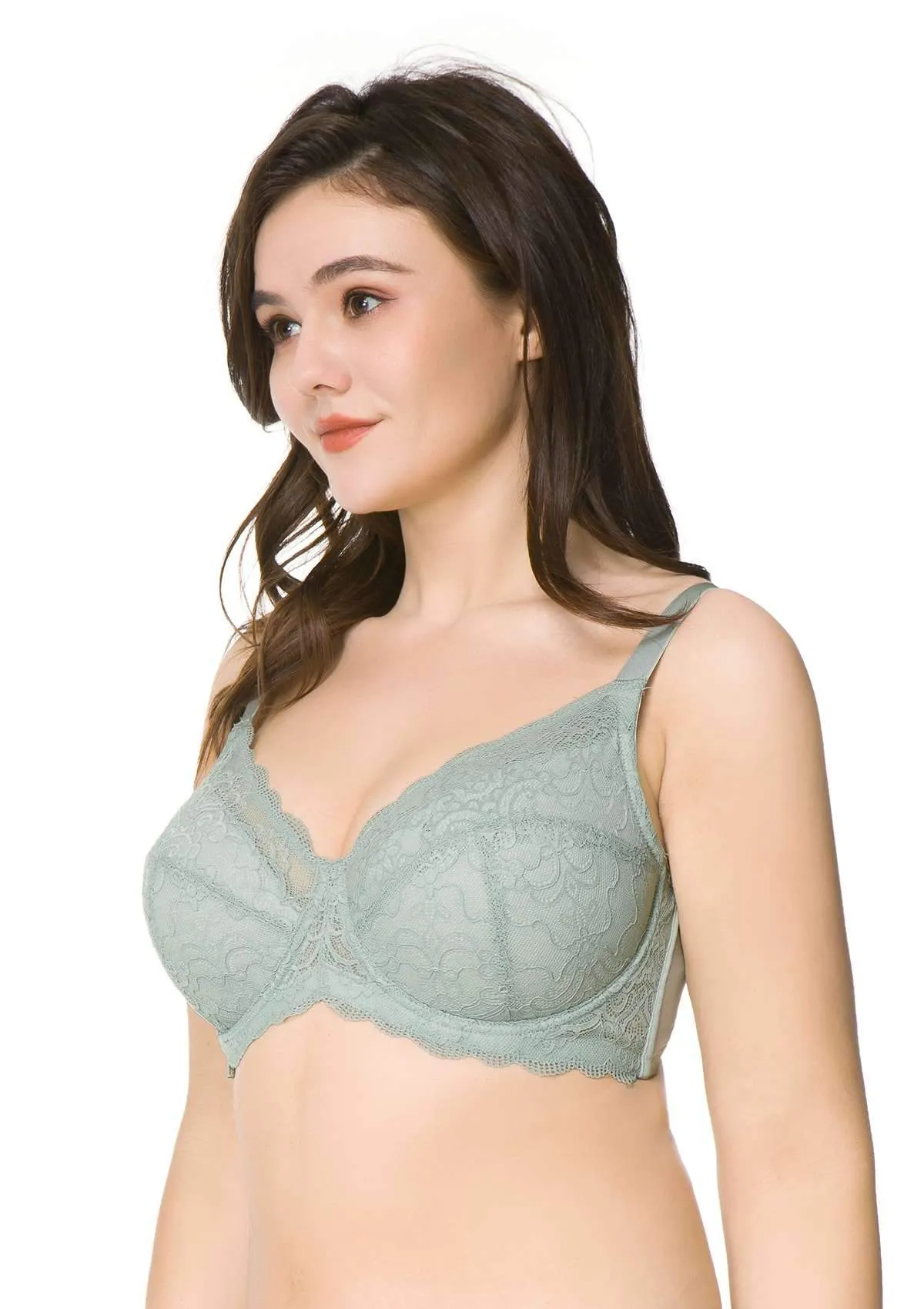 HSIA Padded Full Figure Lace Bra