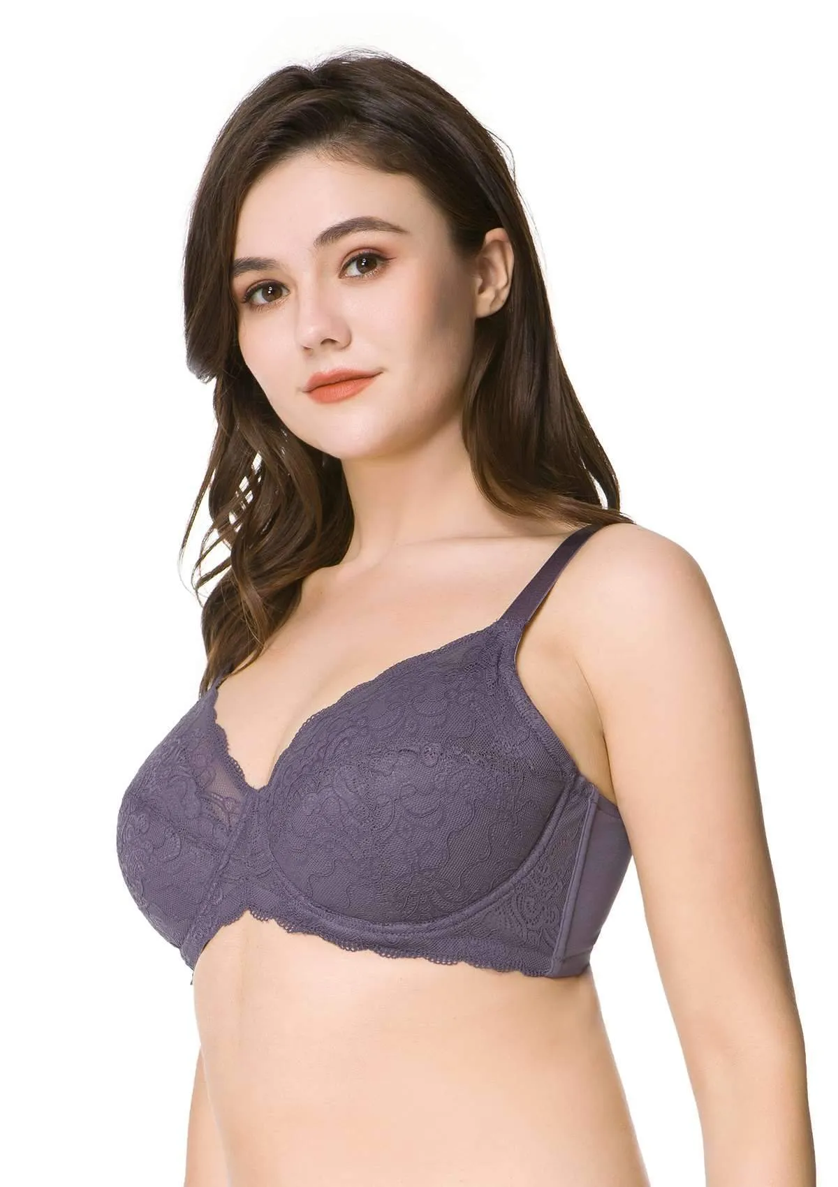 HSIA Padded Full Figure Lace Bra