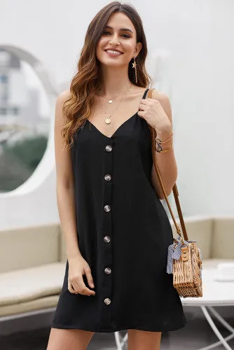 IG Black Button up Dress