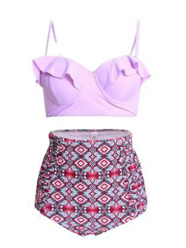 Let's Go Vintage High-waisted Bikini Sets