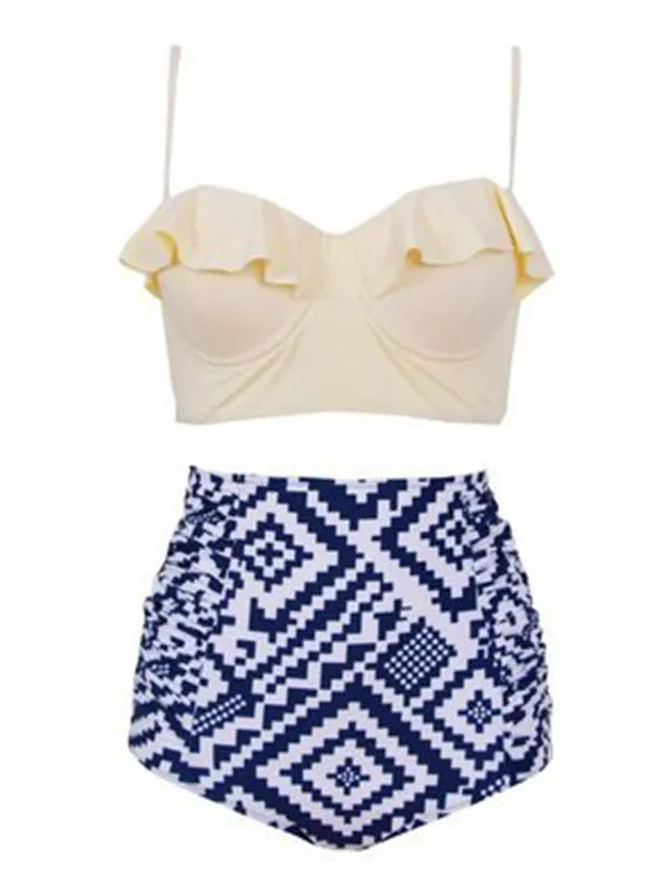 Let's Go Vintage High-waisted Bikini Sets