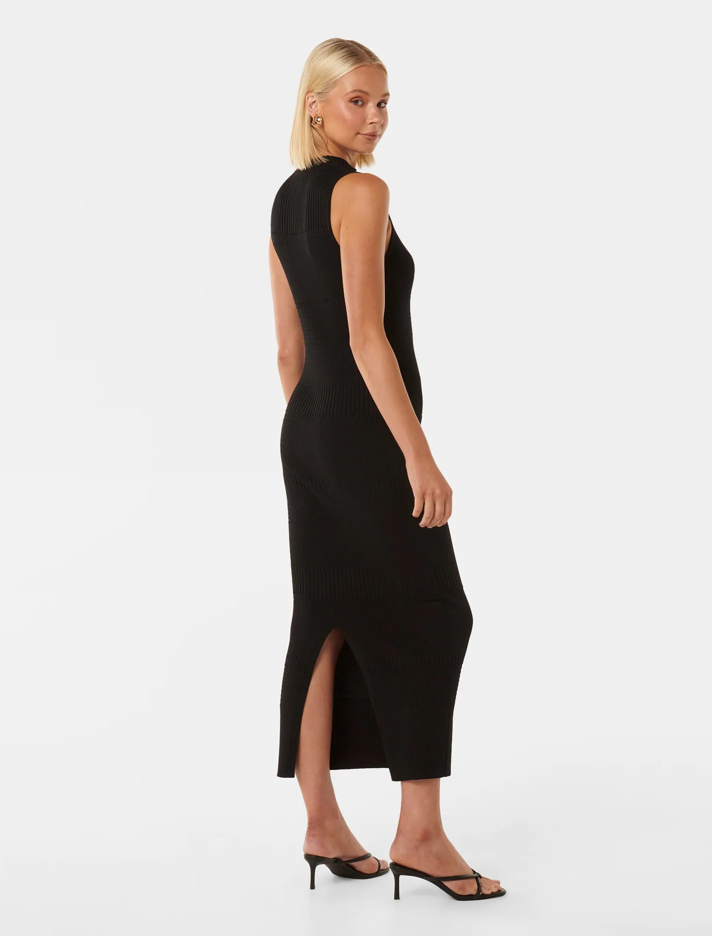 Lexi Sleeveless Self Knit Midi Dress