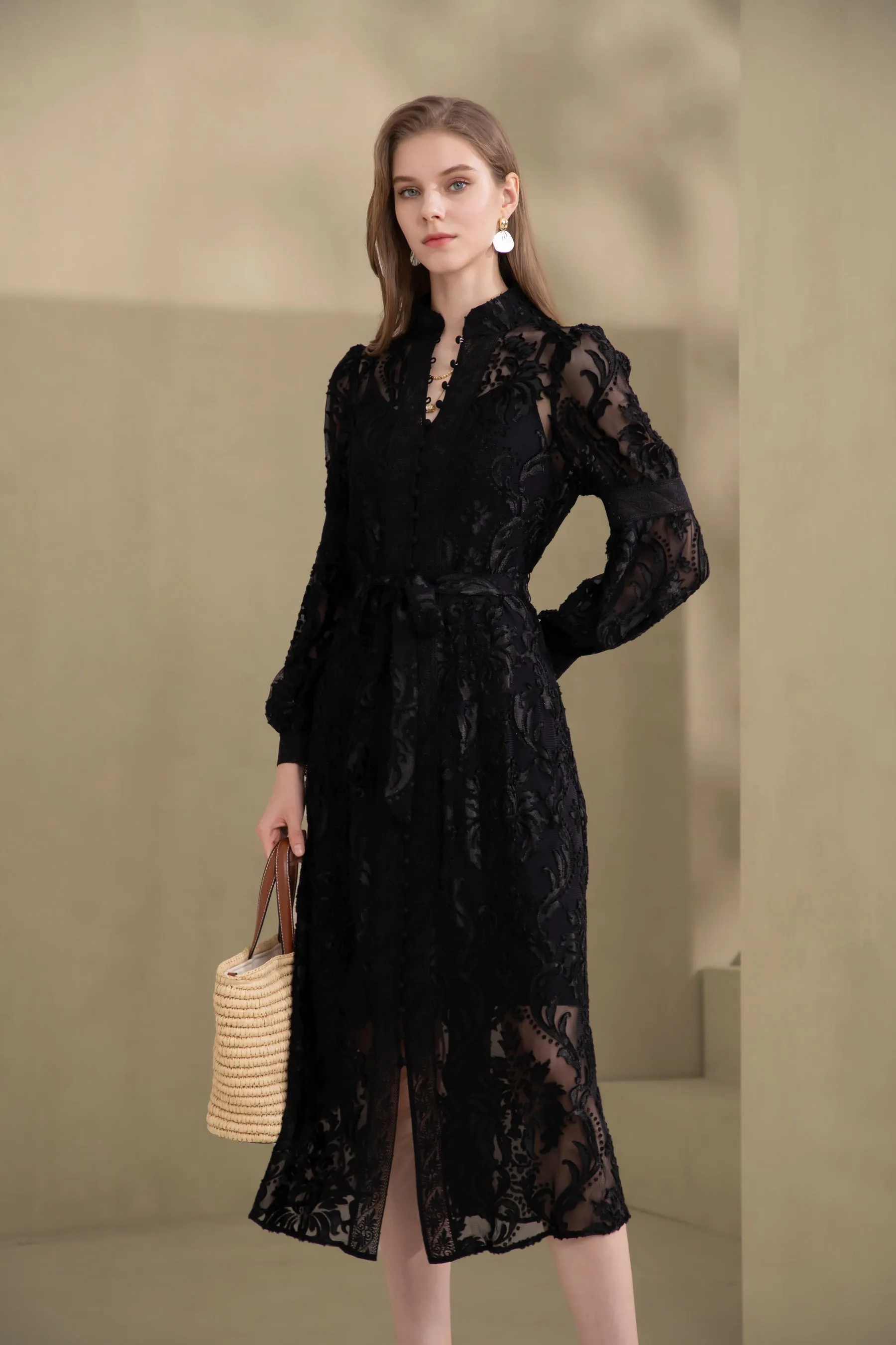 Lila Lace Dress - Black