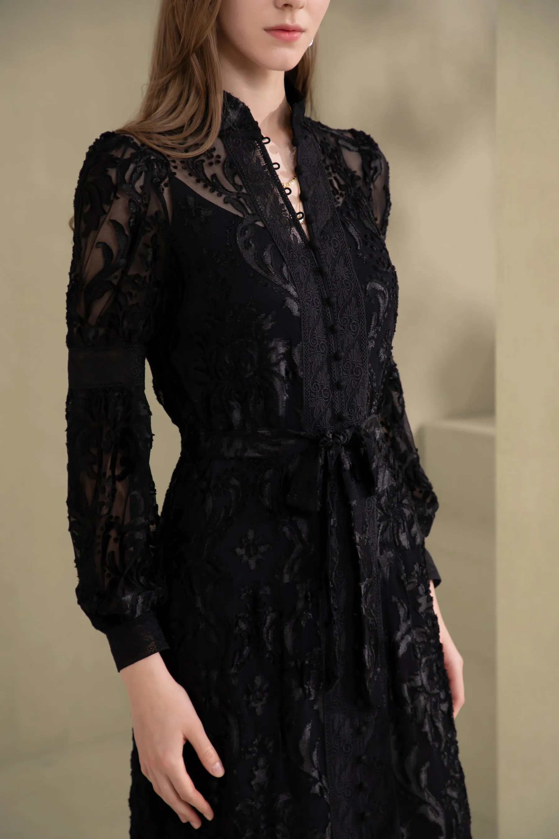 Lila Lace Dress - Black