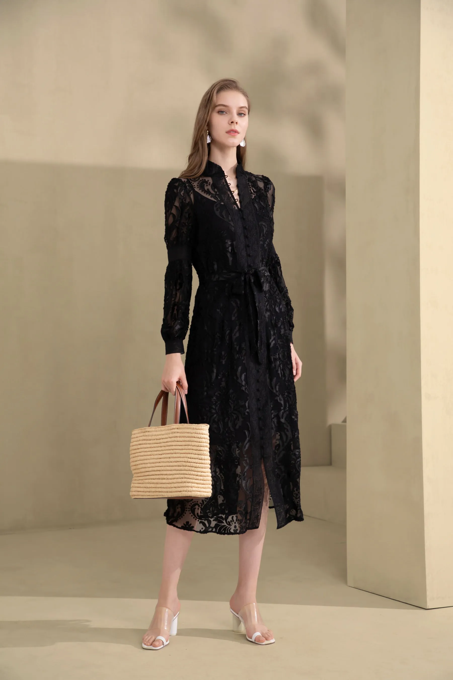 Lila Lace Dress - Black