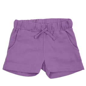 Maxomorra Purple Muslin Shorts