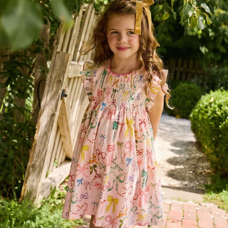 Pink Chicken - Stevie Dress - Watercolor Bows